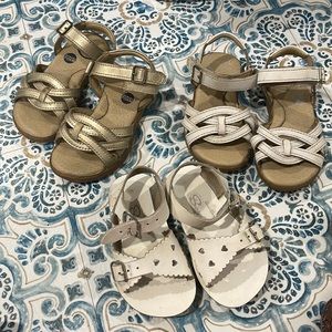Stride rite sandals, and Salt Water Sandal with hearts